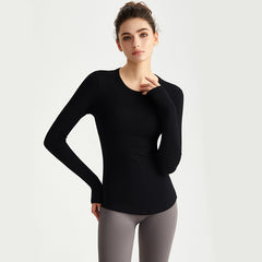 High-elasticity slim-fitting tight-fitting running sweat-absorbing quick-drying clothing