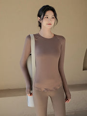 Warm slim fit long sleeves
