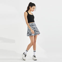 Fashion printed anti-light golf badminton tennis skirt