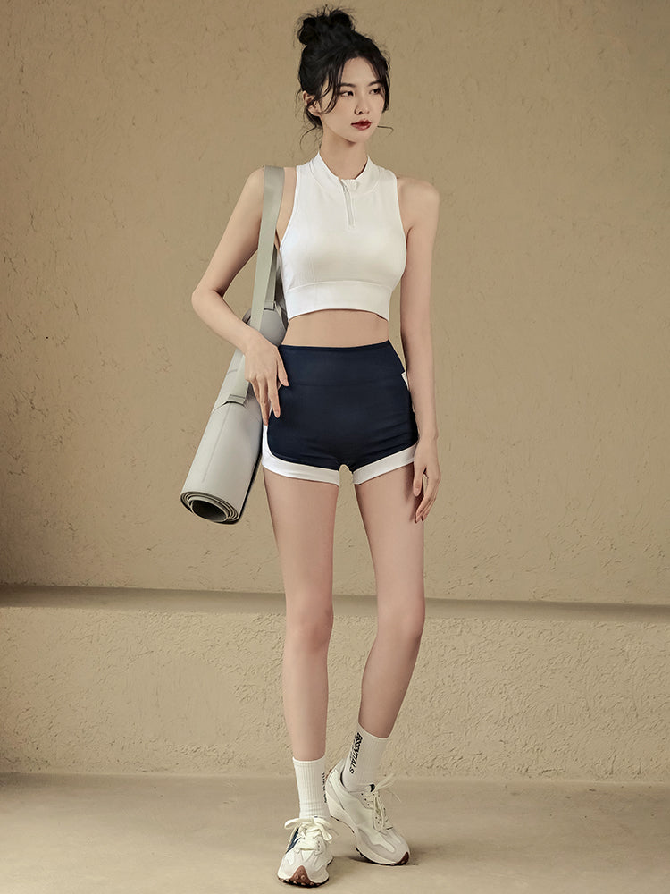 Quick-drying high-waisted hip-lifting short shorts
