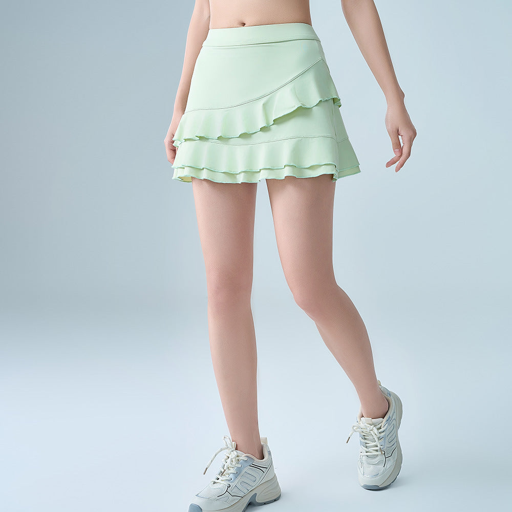 Quick-drying, Stretch, Anti-walking light, Fitness exercise, Yoga, Running, Tennis, Skirts, Shorts, Skirts