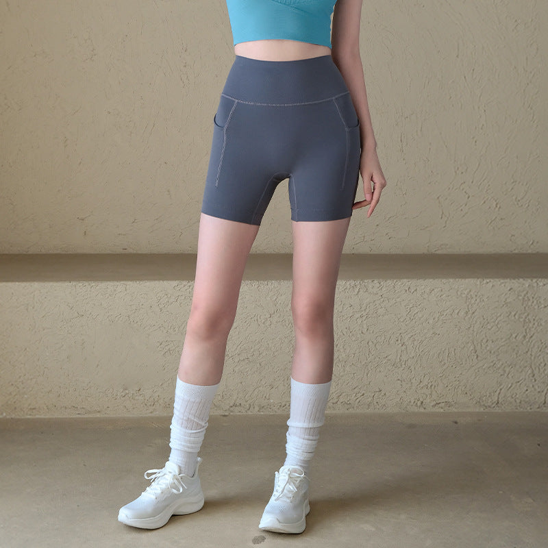 High-stretch Lycra Athletic Training Fitness Cycling Pants Quarters