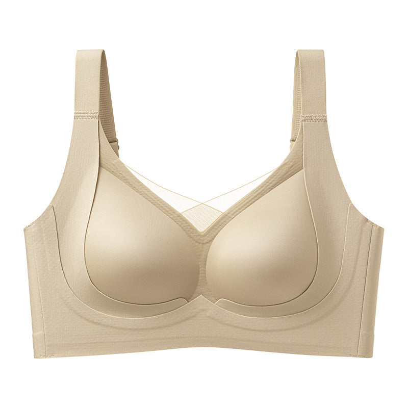 Simple soft support, Glossy, Non-scarf, Anti-sagging, Corset, Lifting, Anti-gravity, Non-inductive, Underwired bra