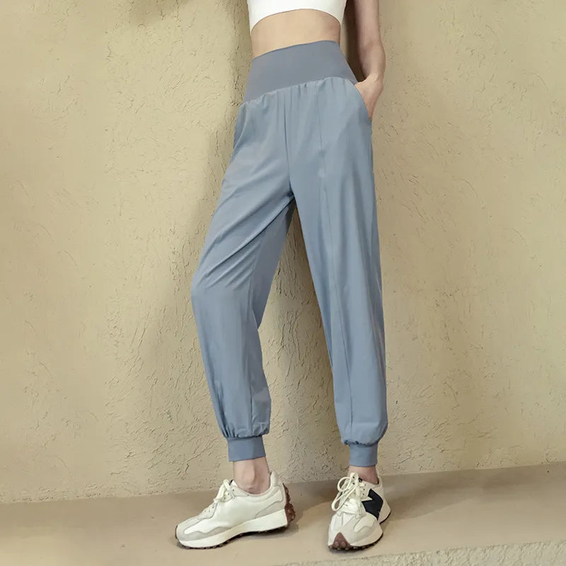 Loose quick-dry high waist pants