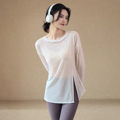 Loose-Fit Long Sleeve Yoga Top
