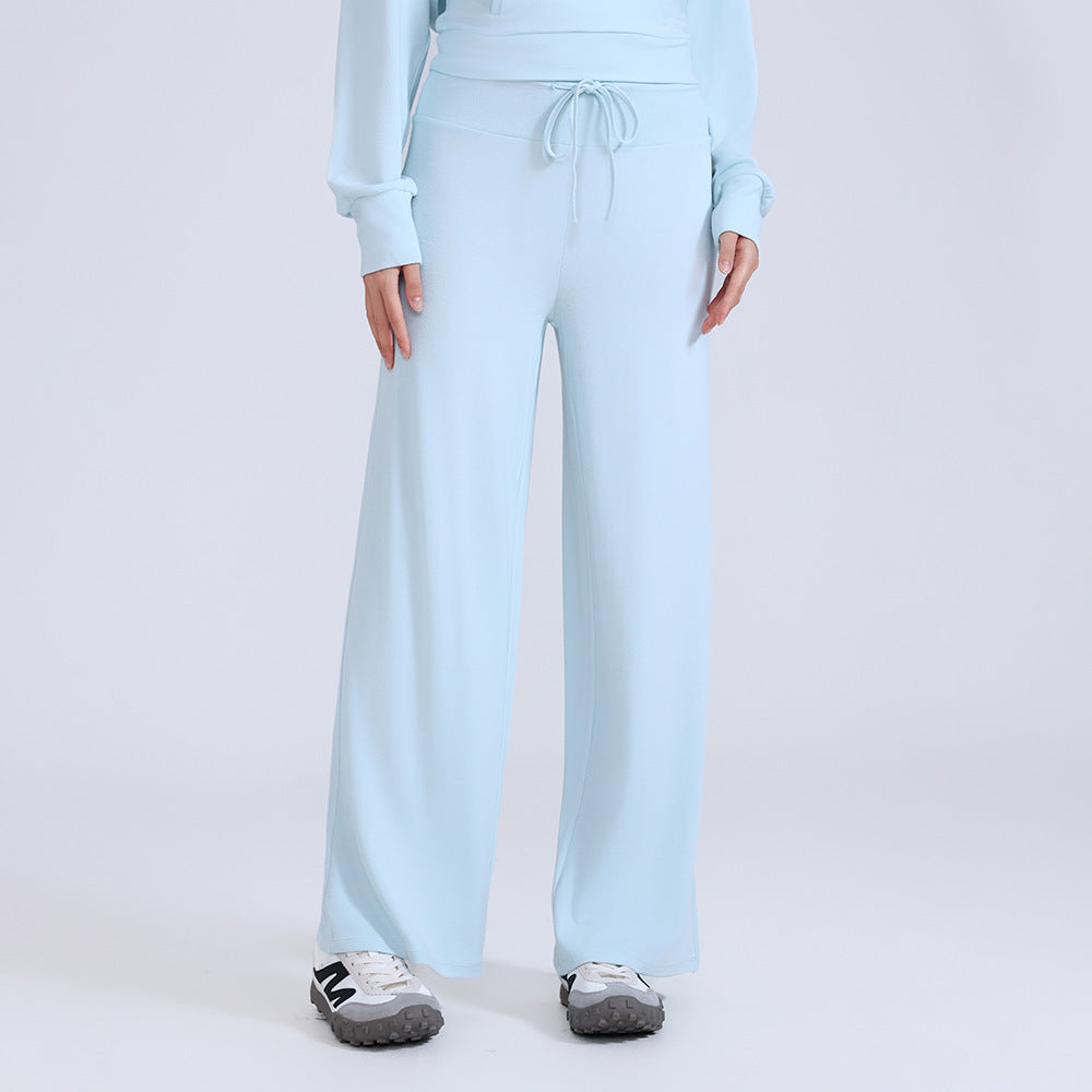 Loose Straight-Leg Sports Pants - Slimming Athletic Trousers