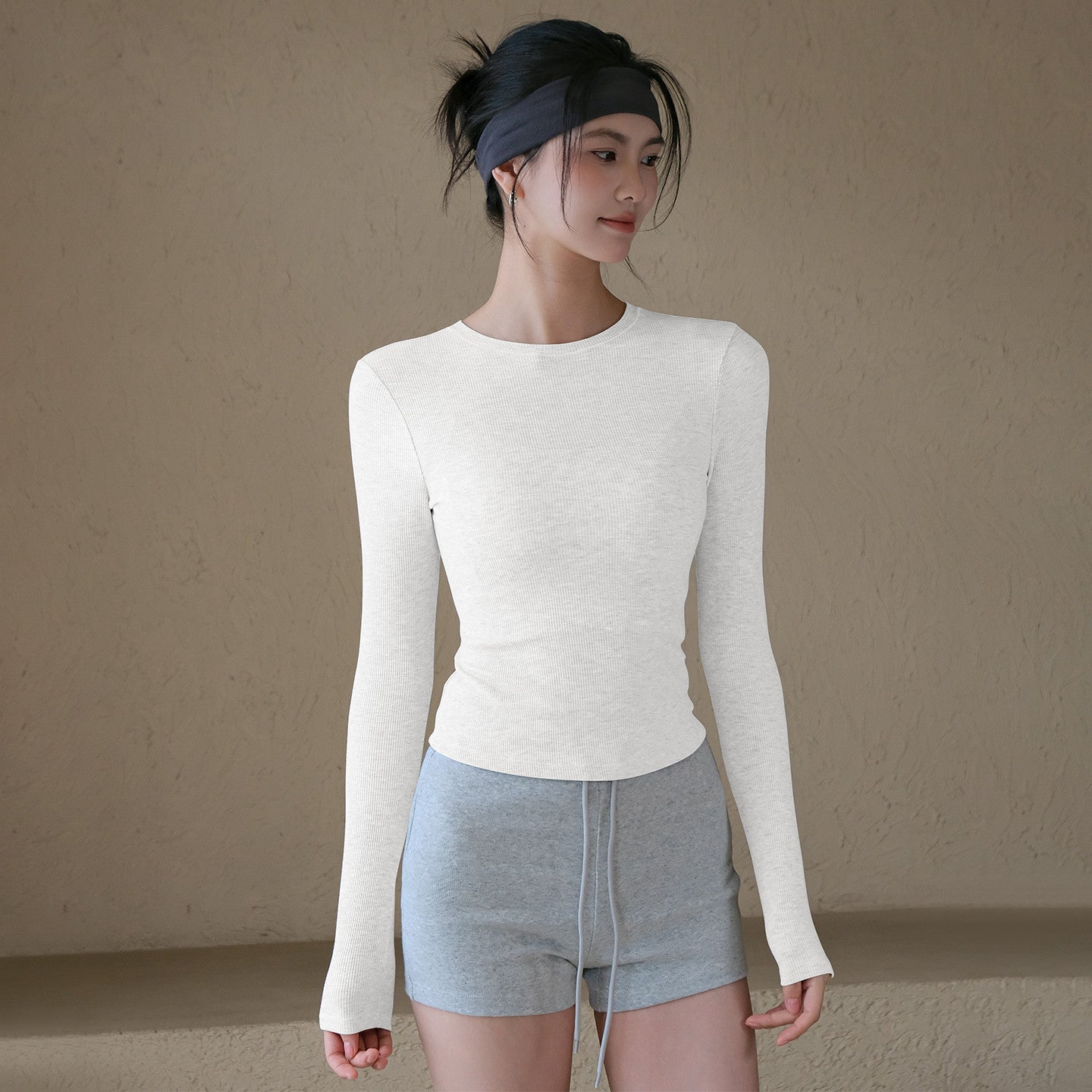 New high-elasticity slim and breathable sports T-shirt for autumn