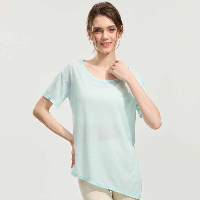 Loose cool sunscreen quick-drying clothing with side slits