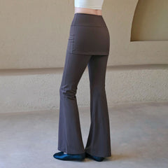 High-waisted slimming and comfortable sports bootcut pants