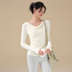 Autumn and winter style swing collar sports long sleeves