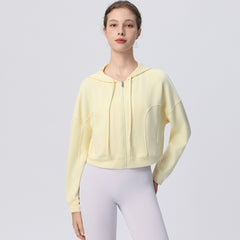 Outdoor running Pilates women's sweatshirt with long sleeves