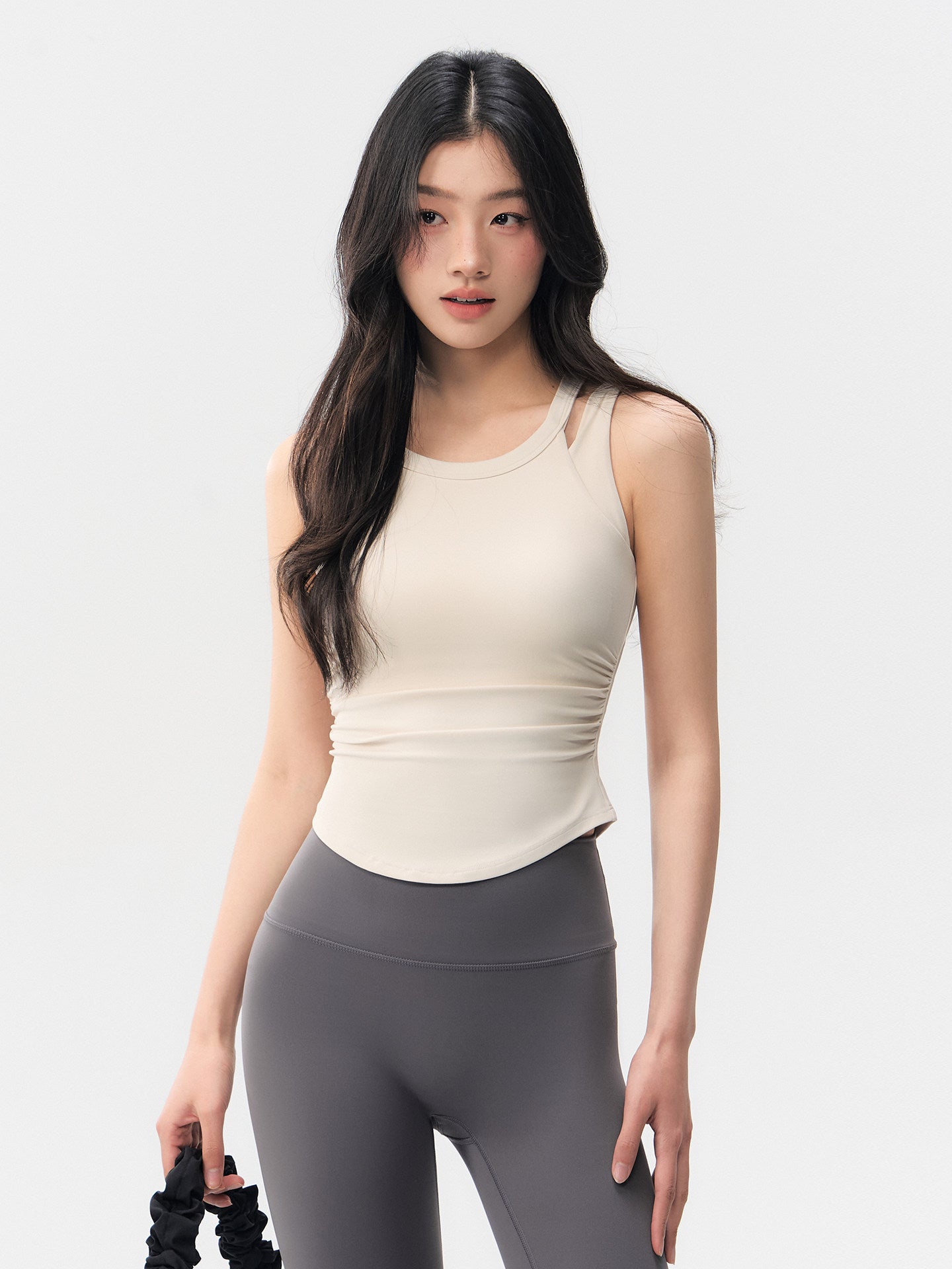 Fake two shockproof running fitness vests
