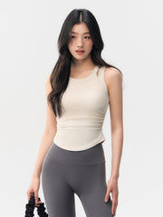 Fake two shockproof running fitness vests