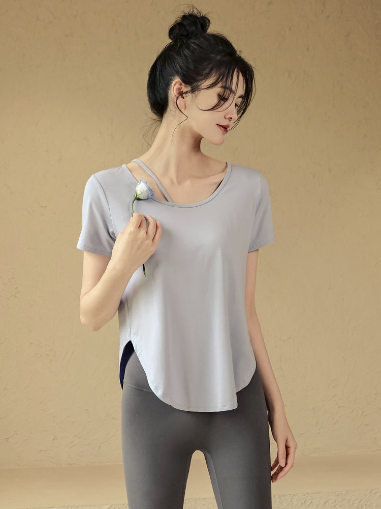 Loose quick-dry yoga t-shirt