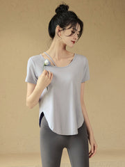 Loose quick-dry yoga t-shirt
