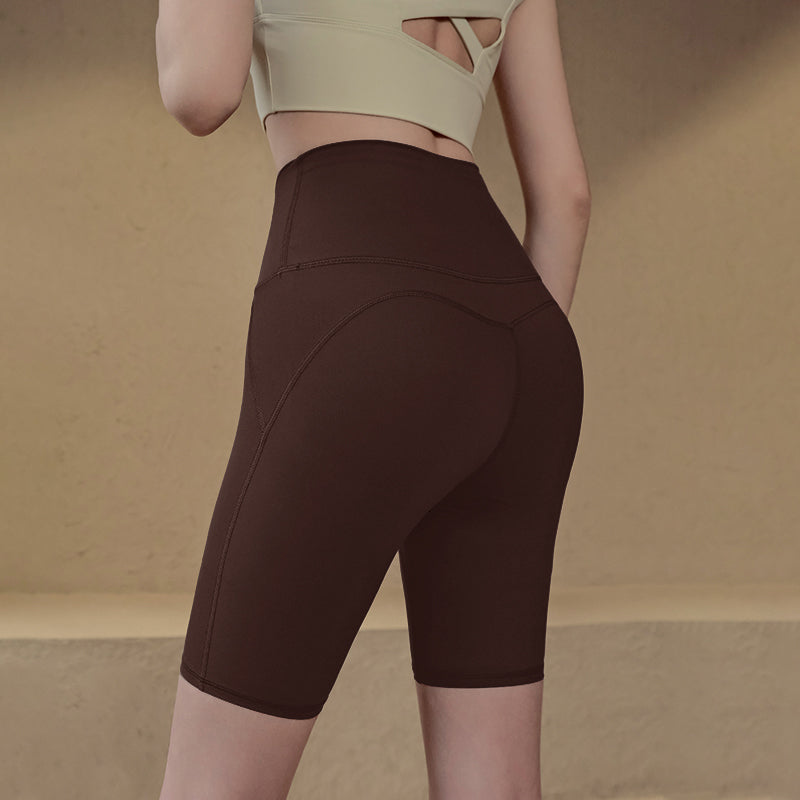 Tight high-waisted shorts