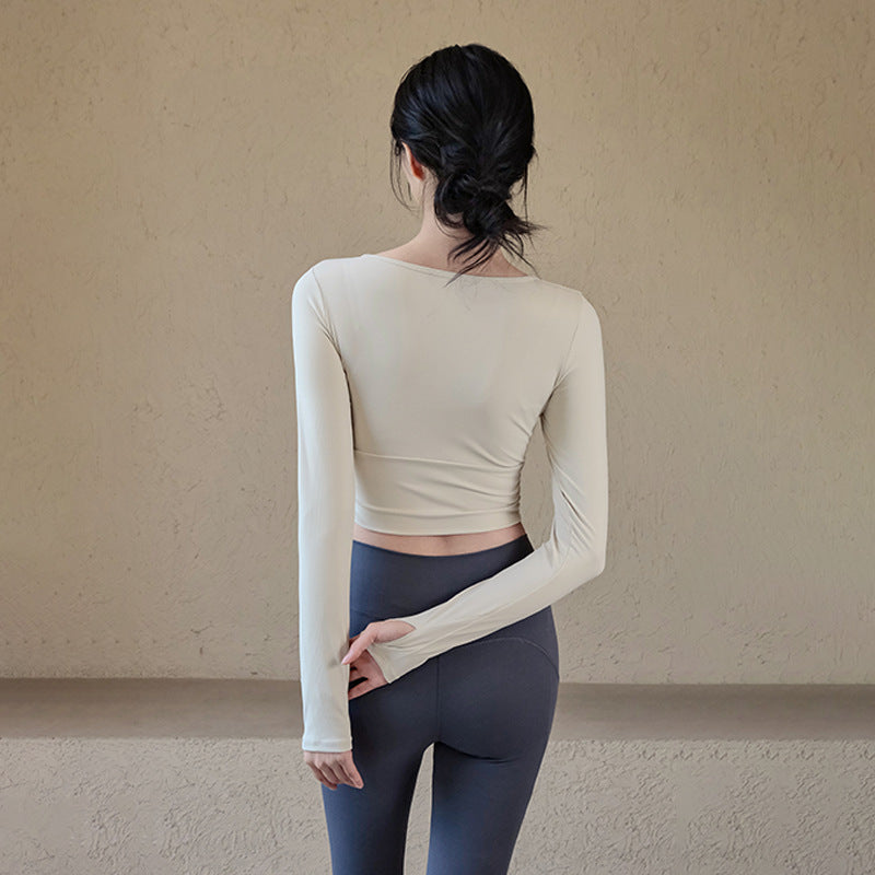 Ribbed Short Long Sleeve with Padding