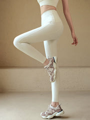 Wear high-waisted hip lift yoga tight trousers for sports