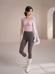 Skin-friendly and soft, Front and back, Wear yoga long sleeves
