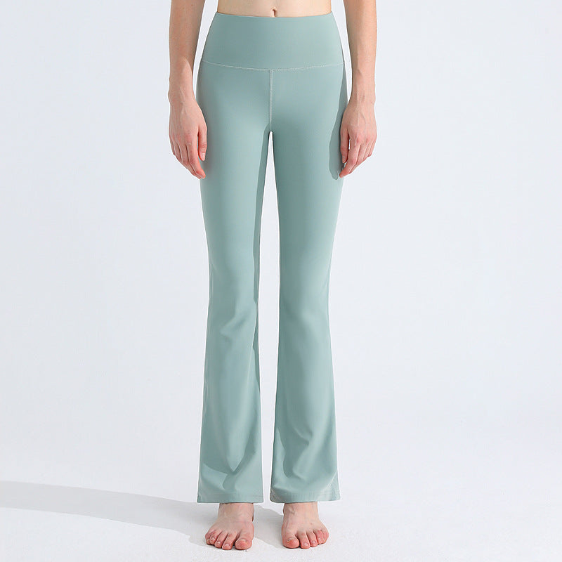 High elastic lycra butt lift flared pants