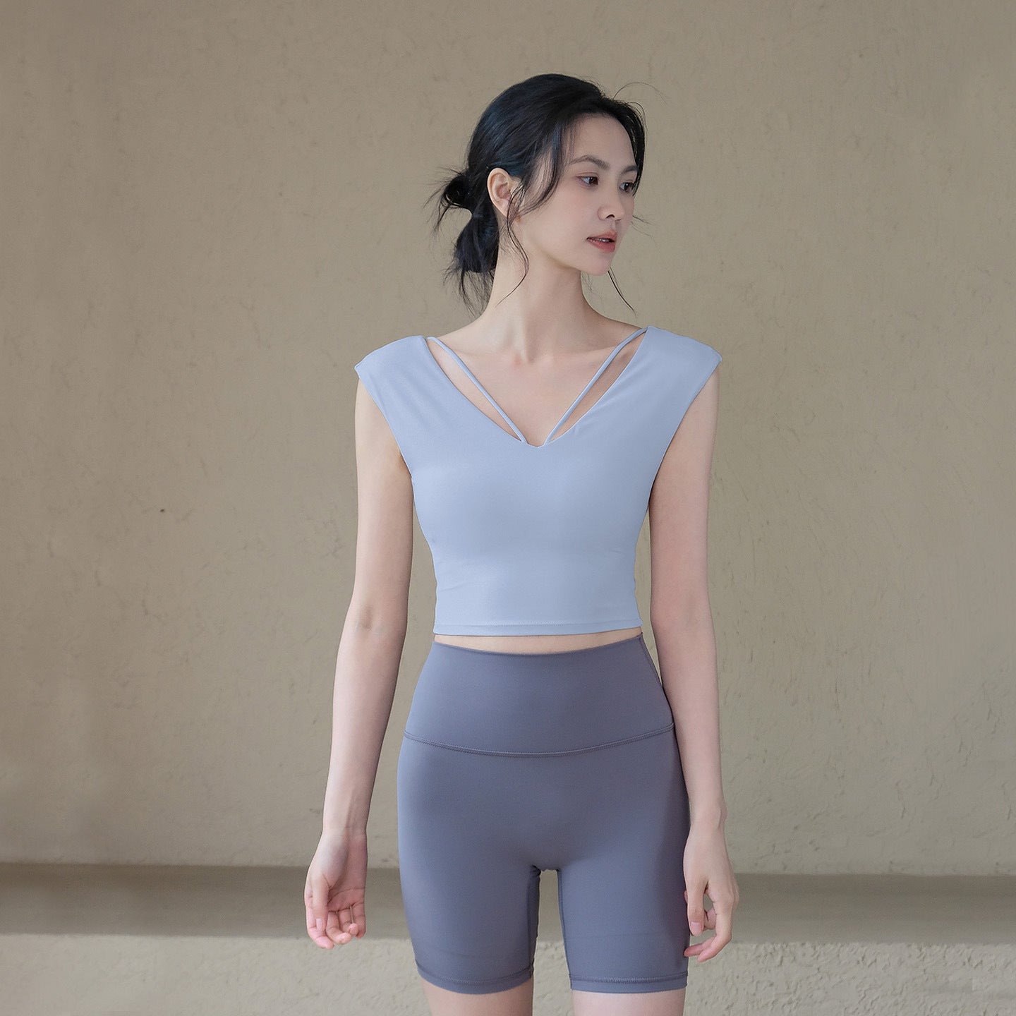 Sexy and comfortable, Slim and slim, Running sports short sleeves