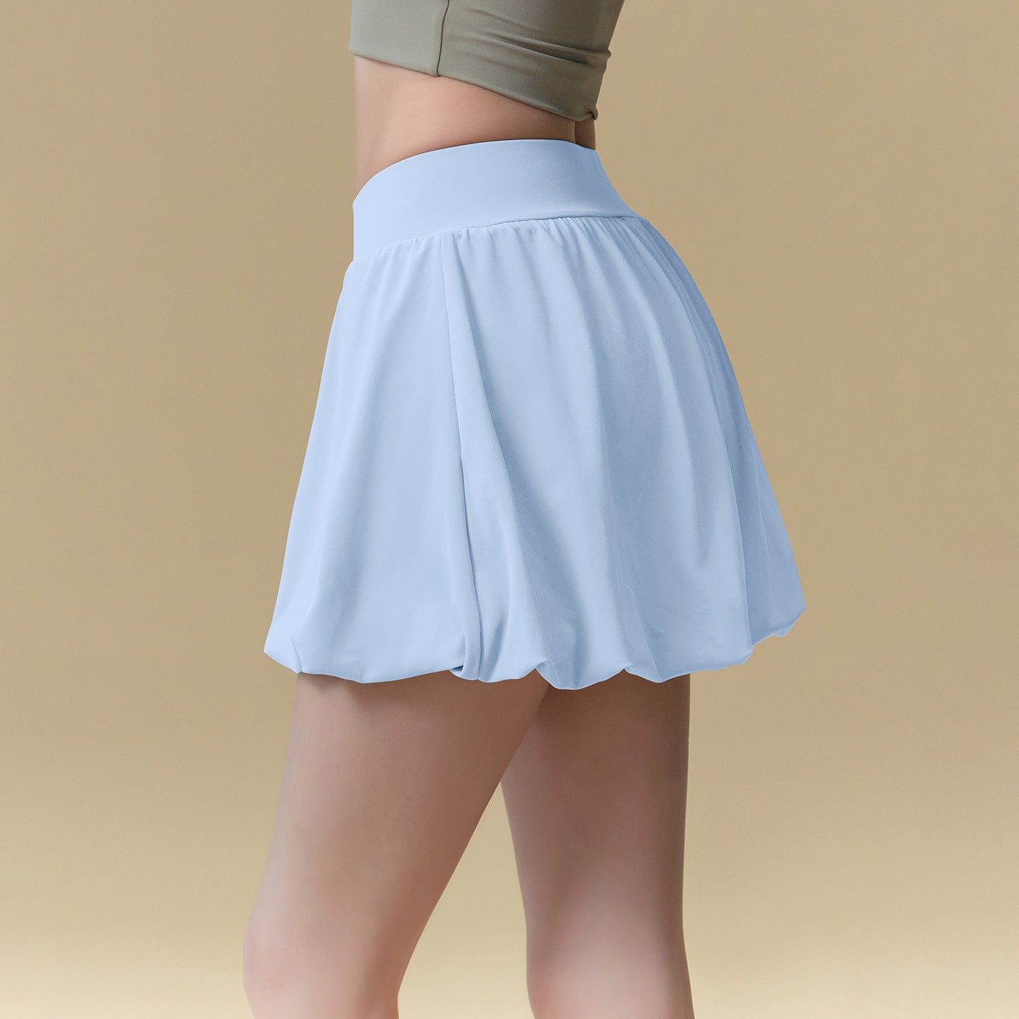 New high-waisted anti-light tennis fitness skirt