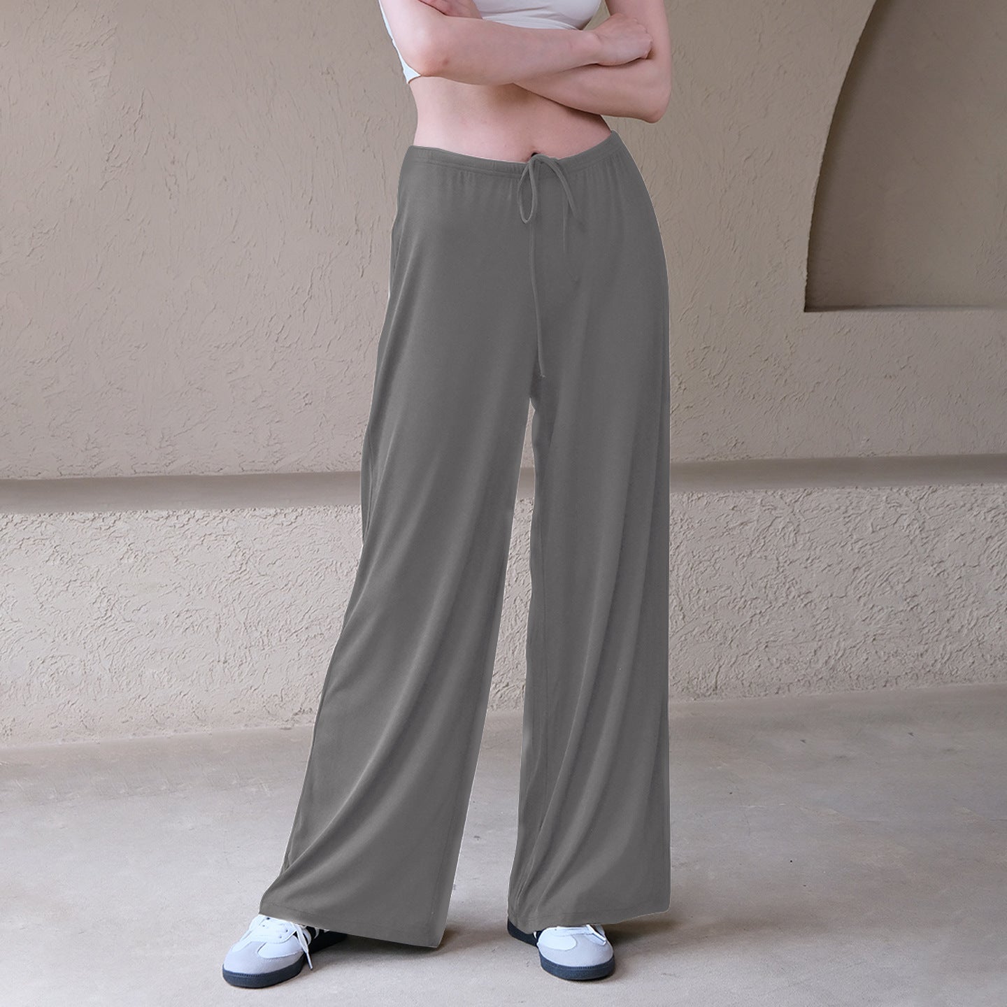 Cool, Breathable, Loose, Thin, Antibacterial, Running sports wide-leg pants