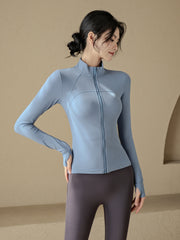 Fleece stand collar jacket
