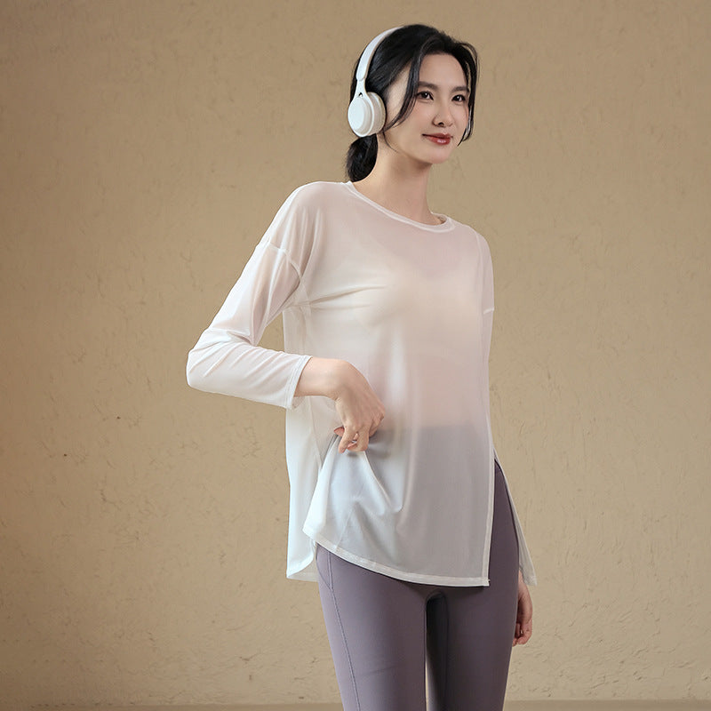 Loose-Fit Long Sleeve Yoga Top