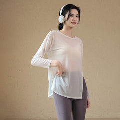Loose-Fit Long Sleeve Yoga Top