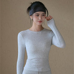 New high-elasticity slim and breathable sports T-shirt for autumn