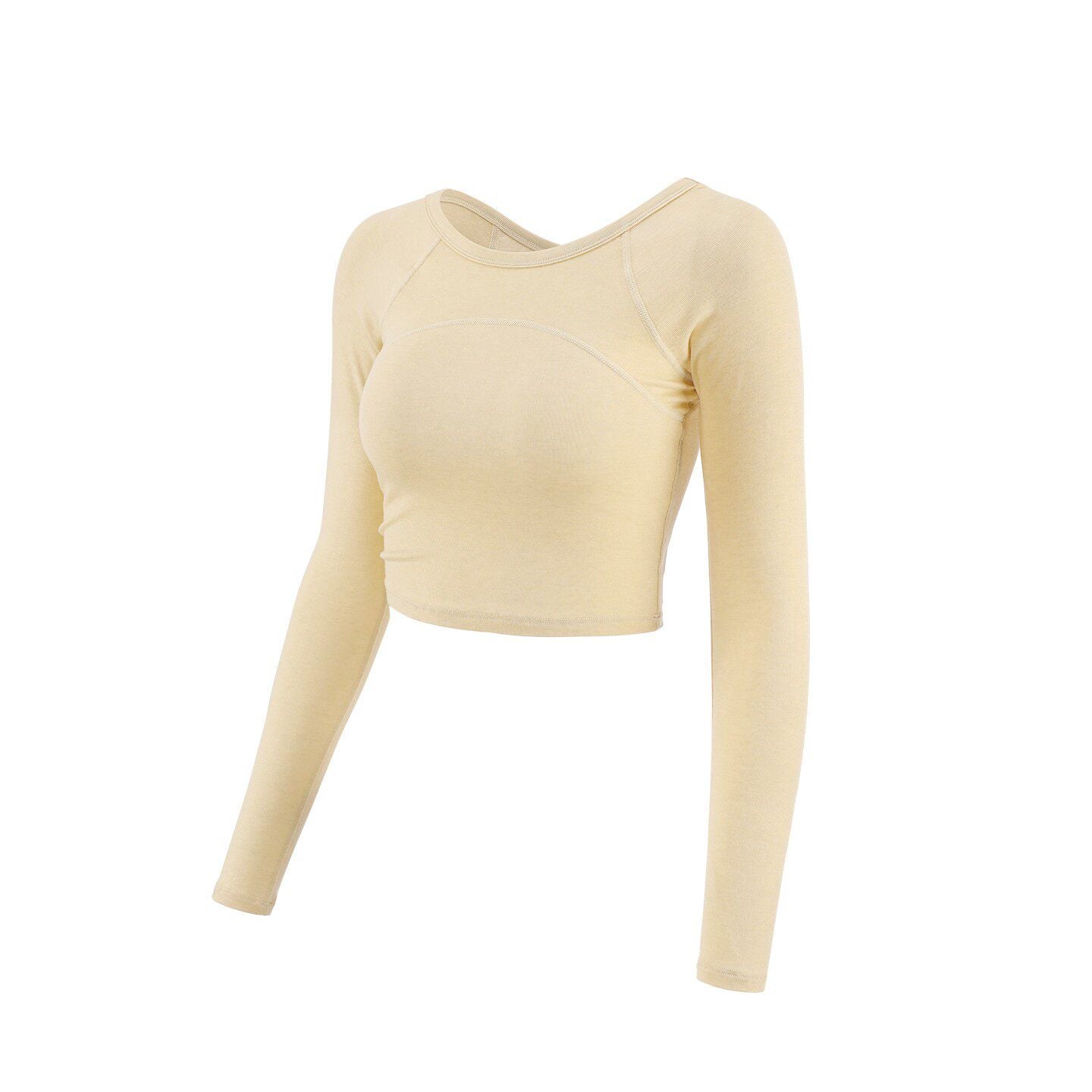 Skin-friendly and soft, Front and back, Wear yoga long sleeves