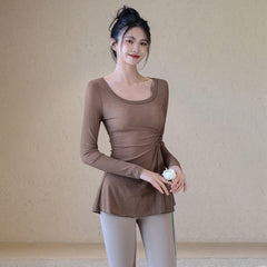 Thin breathable slimming sports cover-up