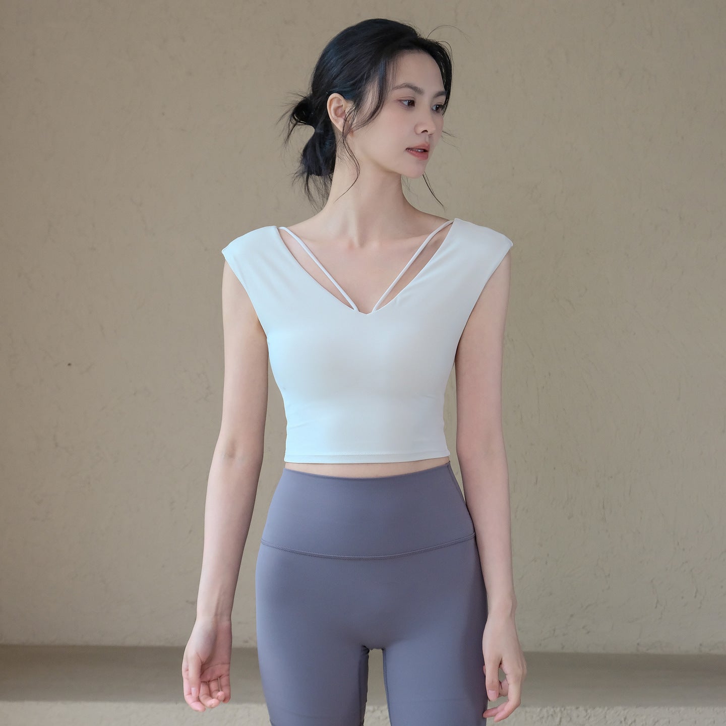 Sexy and comfortable, Slim and slim, Running sports short sleeves