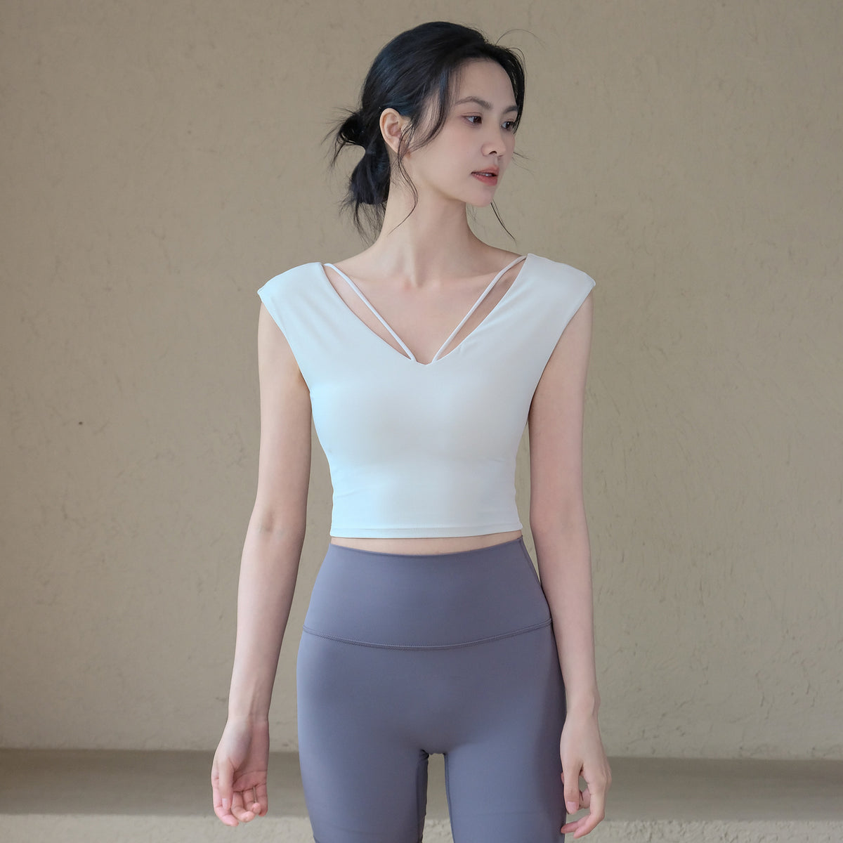 Sexy and comfortable, Slim and slim, Running sports short sleeves