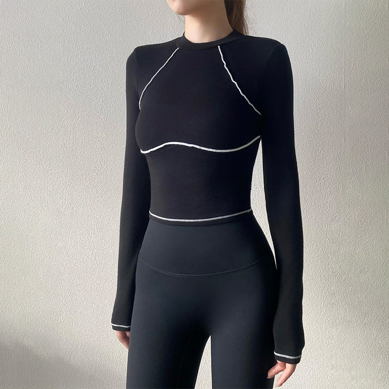 Autumn and winter tight training stretch running sports long sleeves