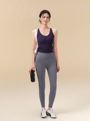 Integrated accessory breast fitness running sports vest
