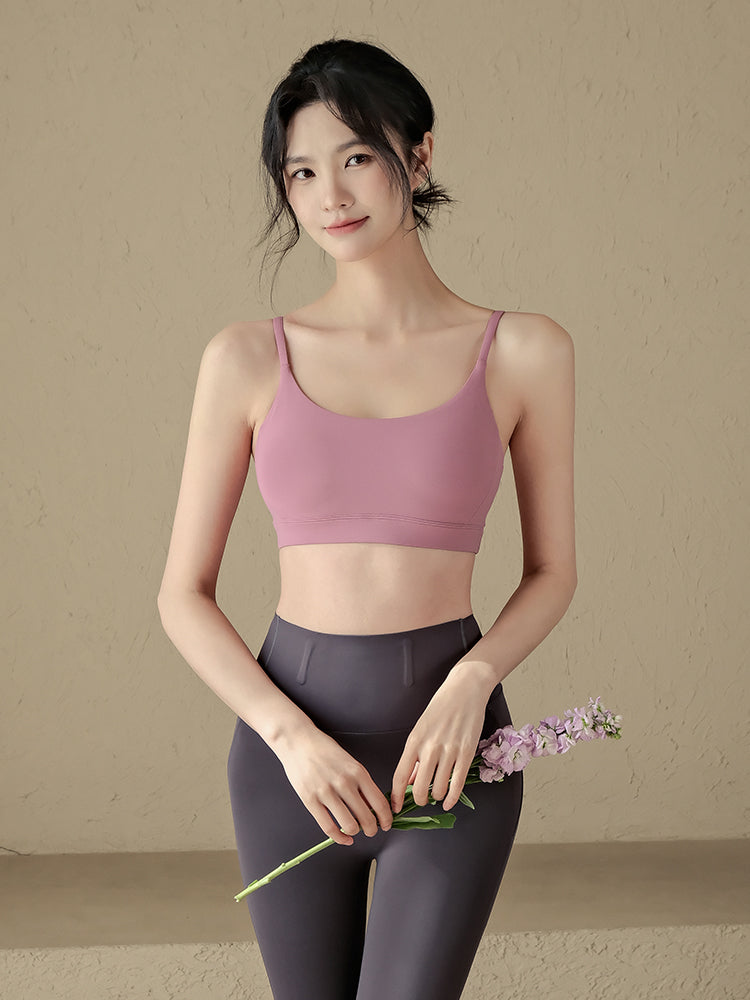 Thin strap sports bra