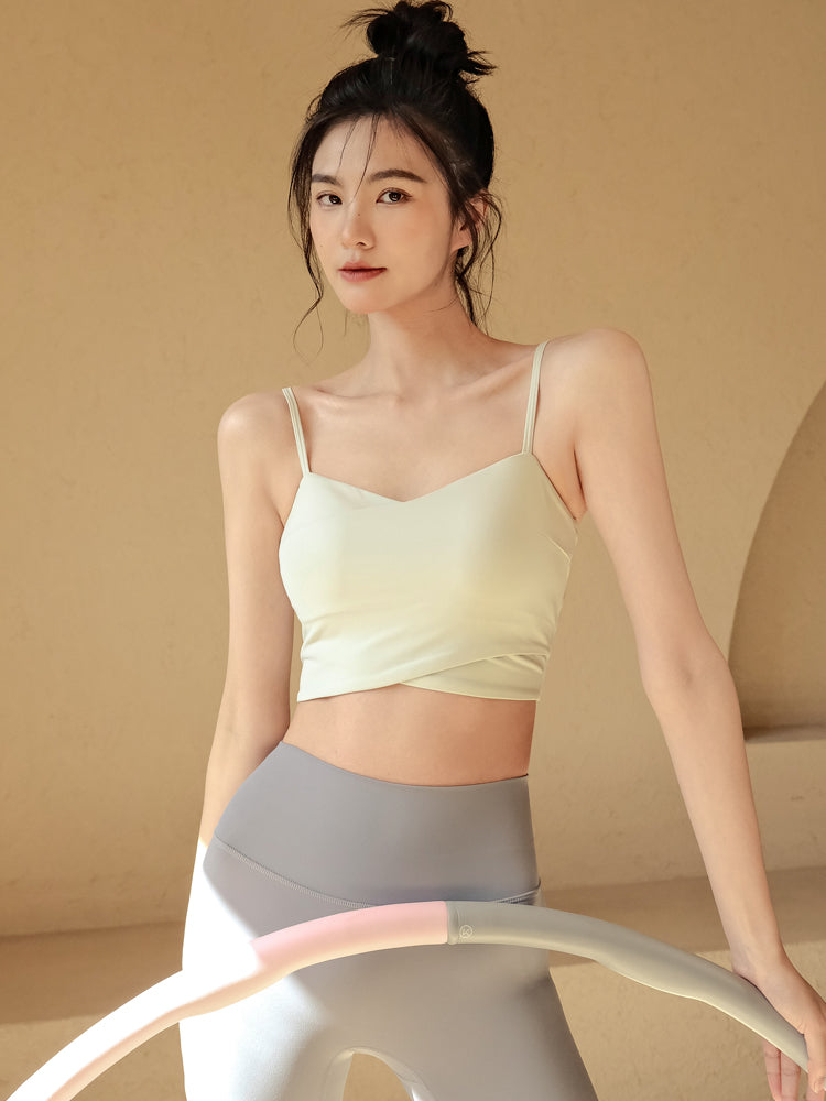 A high-end feel can be worn with a sports bra