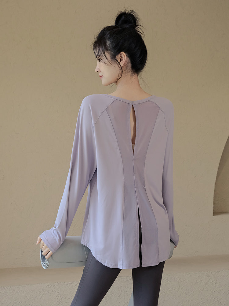 Quick-dry yoga long sleeve