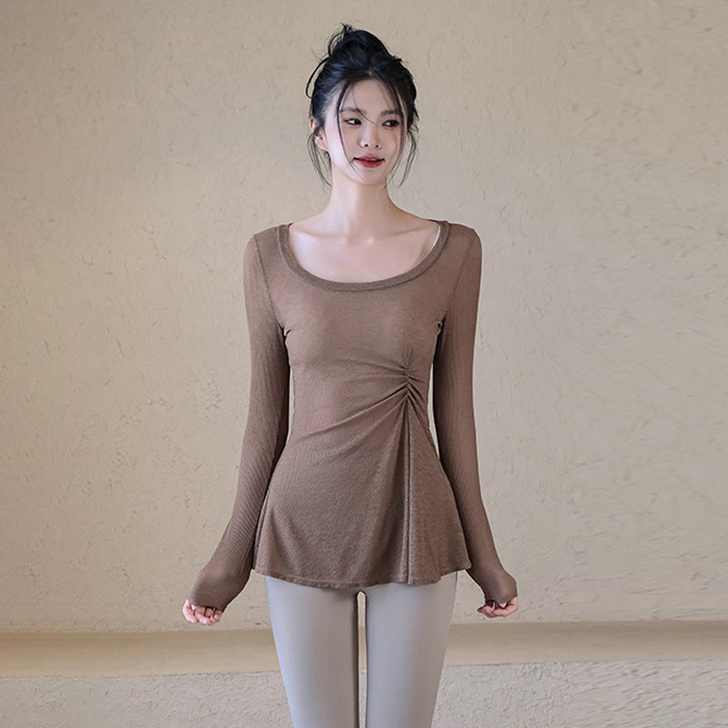 Thin breathable slimming sports cover-up