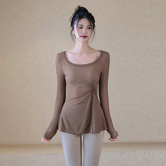 Thin breathable slimming sports cover-up