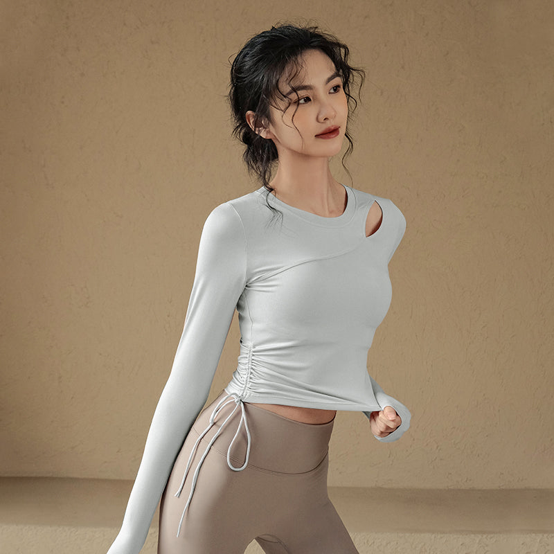 Drawstring quick-drying long sleeves