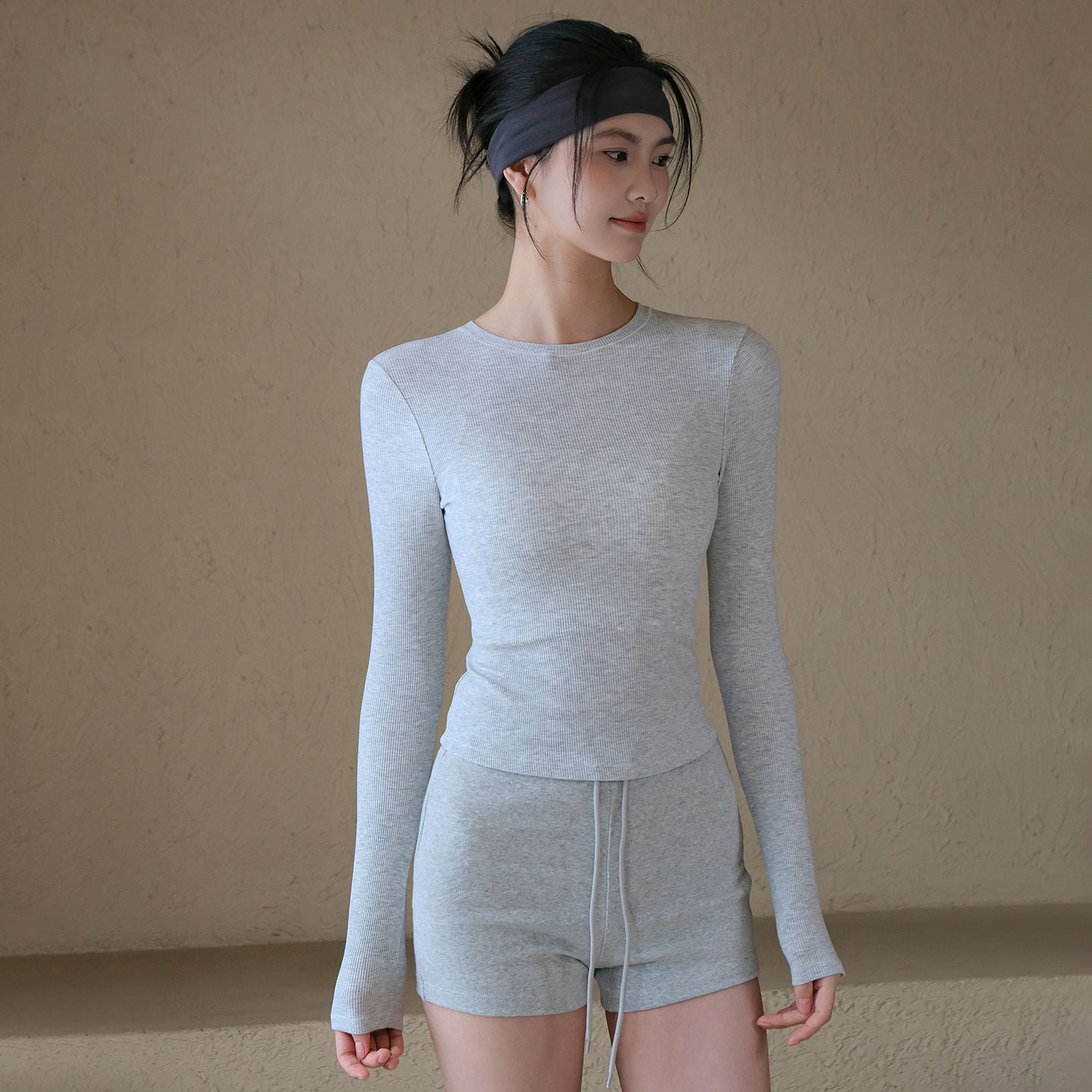 New high-elasticity slim and breathable sports T-shirt for autumn