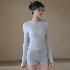 New high-elasticity slim and breathable sports T-shirt for autumn