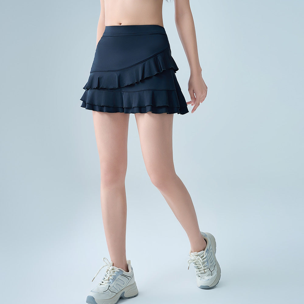 Quick-drying, Stretch, Anti-walking light, Fitness exercise, Yoga, Running, Tennis, Skirts, Shorts, Skirts