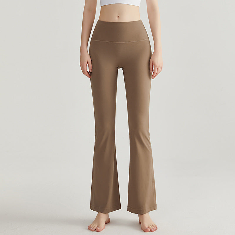 Flared wide-leg pants