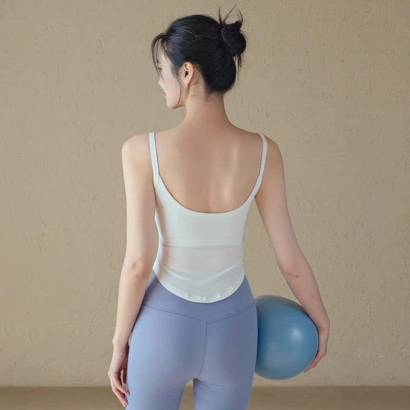Premium lace tie strap integrated sports training gym bra