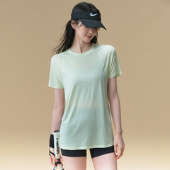 New loose yoga short-sleeved cover-up
