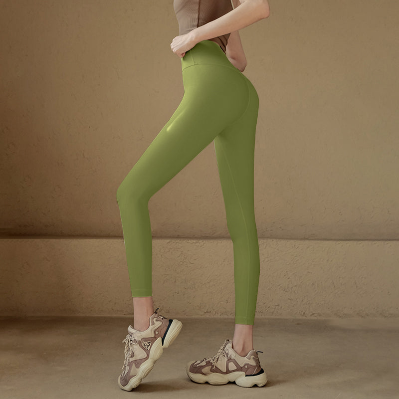 Cloud-like high-waisted tight trousers